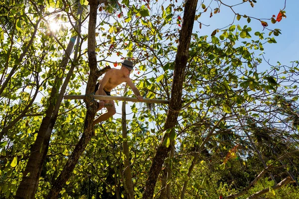 Joven en el árbol — Foto de Stock