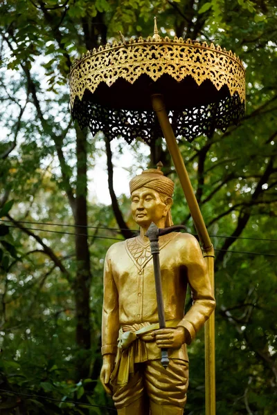 Esculturas de Buda en Wat Udong — Foto de Stock