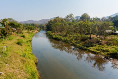 Pai köyde nehir manzara