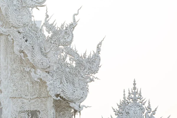 Wat tempio bianco Wat Rong Khun — Foto Stock