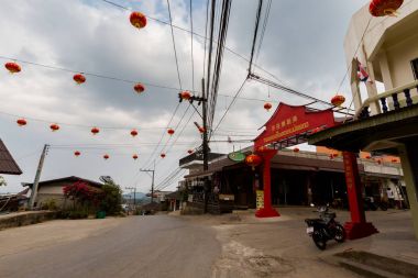 Mae Salong chinese village Thailand clipart
