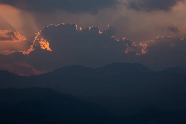 Pai 仏寺の上夕日 — ストック写真