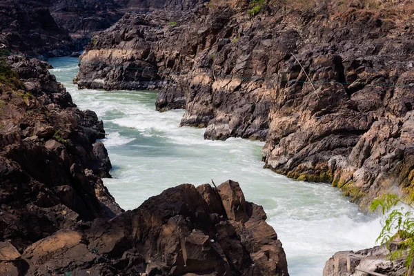Li Phi waterfall in Laos — Stock Photo, Image