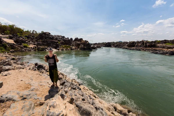 Li Phi waterfall in Laos