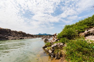 Turist Khongyai Beach Laos