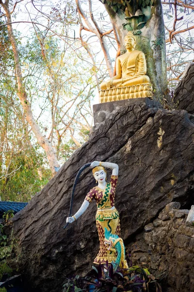 Templo Buddhist Mount Phou Si —  Fotos de Stock