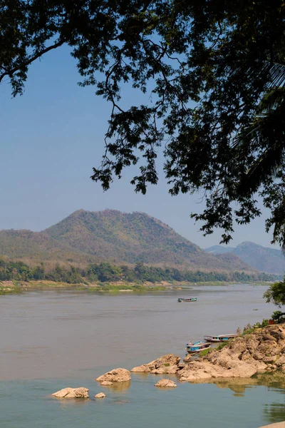 在琅勃拉邦的湄公河 — 图库照片