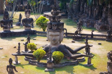Xieng Khuan Buda'nın park Vientiane