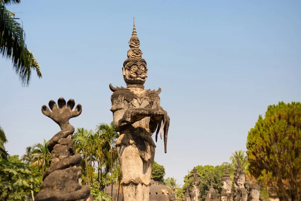 Парк Будды Сиенг Хуань Вьентьяна — стоковое фото