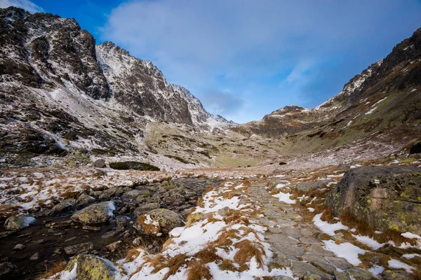 Slovakça Velicka Dolina Tatry dağlara — Stok fotoğraf