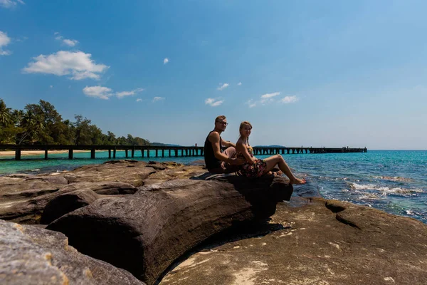 Trópusi táj Koh Kood-sziget — Stock Fotó