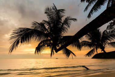 Koh Kood 'da günbatımı manzarası