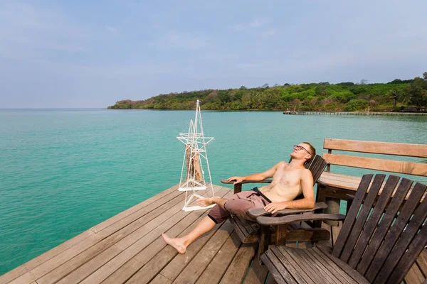 Turisztikai pihentető a Koh Kood-sziget — Stock Fotó