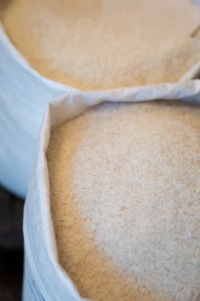 Thai white pealed jasmin rice — Stock Photo, Image