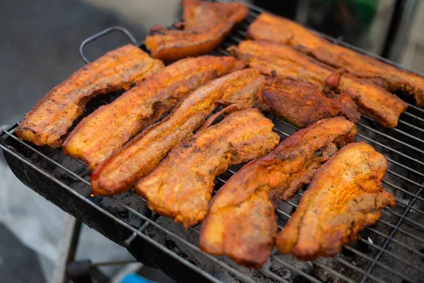 Ventre de porc thaïlandais barbecue — Photo