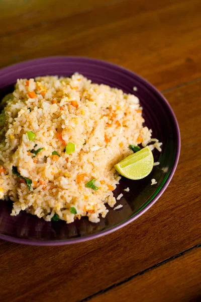 Thai gebratener Reis mit Ei — Stockfoto