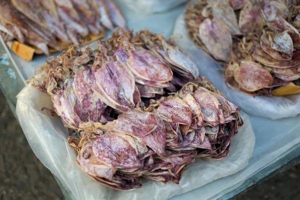 Lao dried salted squid — Stock Photo, Image