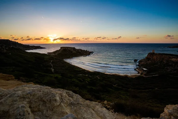 Ghajn Tuffieha Bay op Malta — Stockfoto