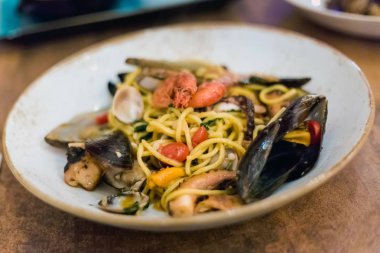 Malta deniz ürünleri mix spagetti