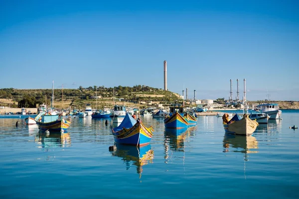 Hafen in marsaxlokk auf malta — Stockfoto