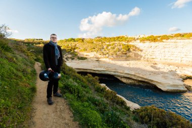 St Peter's havuzu üzerinde turist
