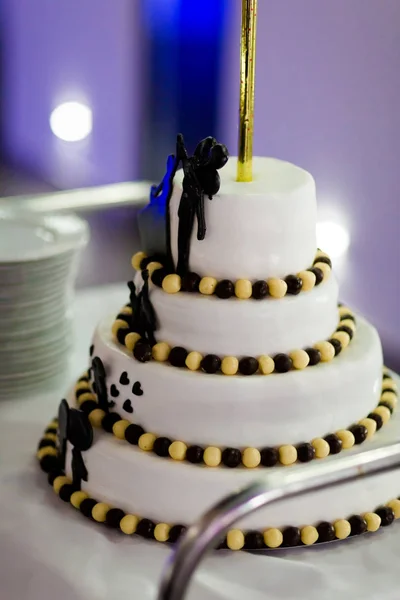 Delicious tasty wedding cake detail — Stock Photo, Image