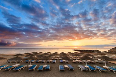 Güzel Tenerife deniz manzarası - Costa Adeje