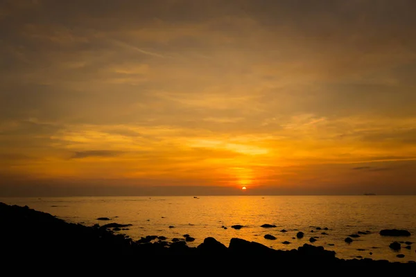 A Lanta hosszú strand Sunset — Stock Fotó