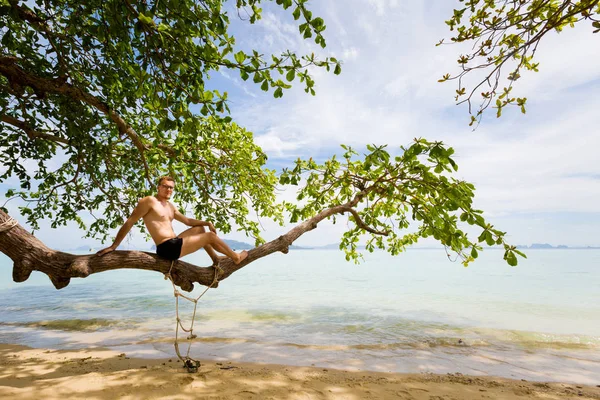 Tourist auf der Insel Koh Kradan — Stockfoto