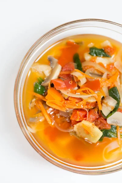 Homemade spicy thai red soup — Stock Photo, Image