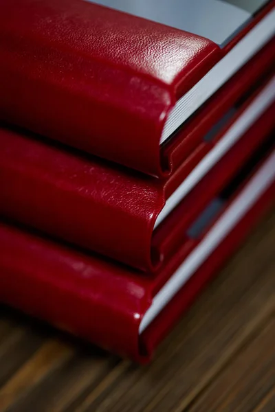 Opened book - photoalbum closeup — Stock Photo, Image