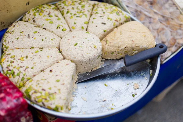 Köstliches Halva Frisches Türkisches Essen Manavgat Türkei — Stockfoto