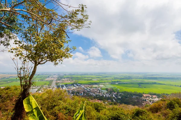 Paisaje Desde Cima Montaña Sagrada Sam Templo Chua Corazón Del —  Fotos de Stock