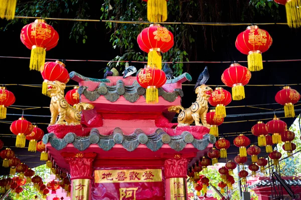 Gyönyörű Részletek Ngoc Hoang Pagoda Minh Város Vietnam — Stock Fotó