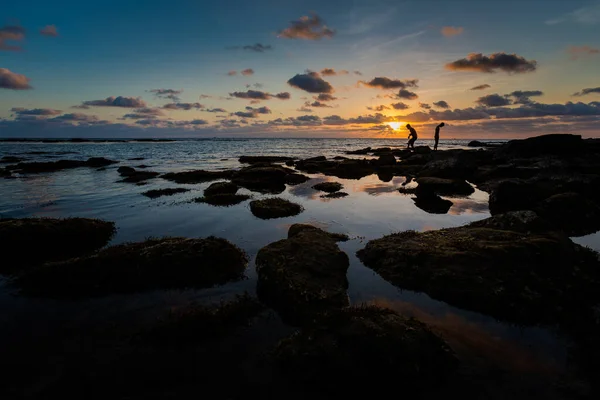 Letní Přímořská Pláň Při Západu Slunce Tropickém Ostrově Phu Quoc — Stock fotografie