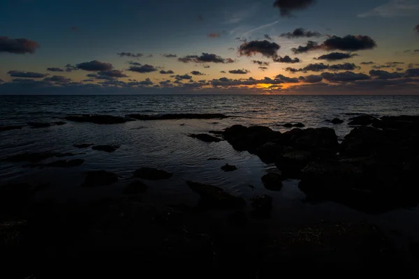 位于越南奎罗地区的热带富国岛上的夏日落日海景 昂朗海滩的景观 — 图库照片