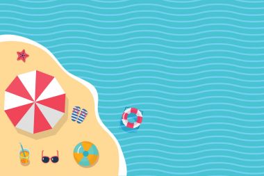 vektör arka plan şablonu Adası'nın en iyi Manzaralı