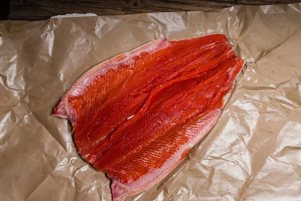 Steelhead trout fresh from the market