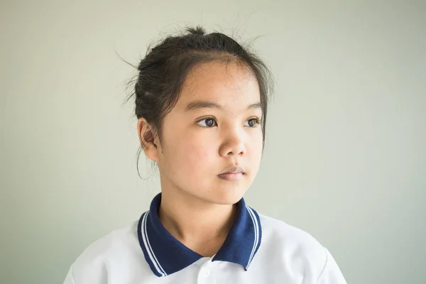 Πορτρέτο Της Ασίας Εφηβικό Δέρμα Δεν Φορούν Μακιγιάζ — Φωτογραφία Αρχείου