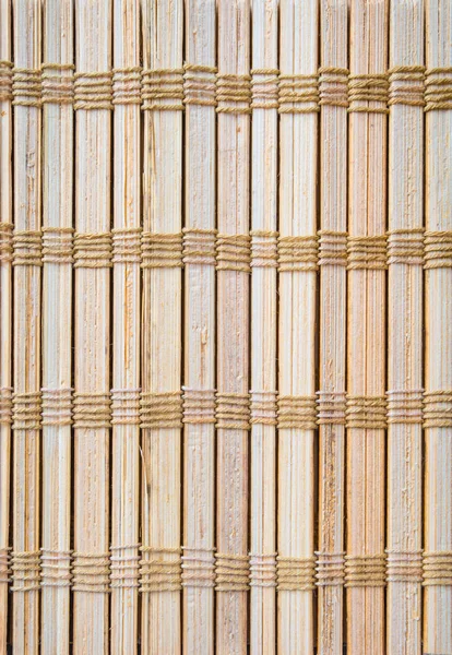 Bakgrunden Bambu Gardin Komponent Naturlig Bambu Och Hampa Rep Uppträdda — Stockfoto