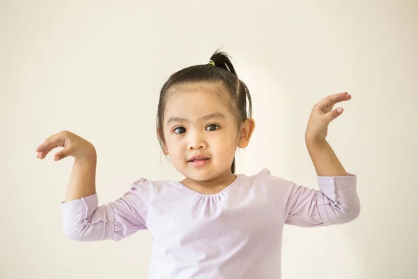 Portrait Asian Children Happy Relaxing Time — Stock Photo, Image