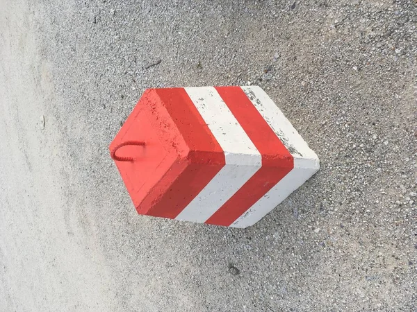 Concrete barrier in car park