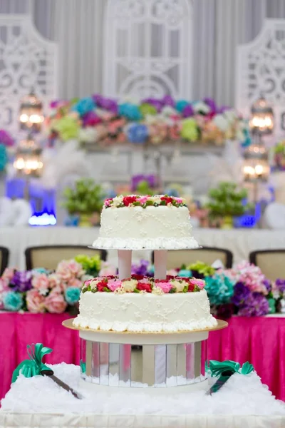 Beautiful Wedding Cake Rose Flower — Stock Photo, Image