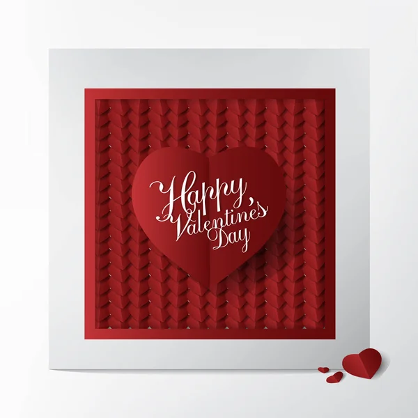 Cartão Clássico Moderno Com Feliz Dia Dos Namorados Design Tipografia —  Vetores de Stock