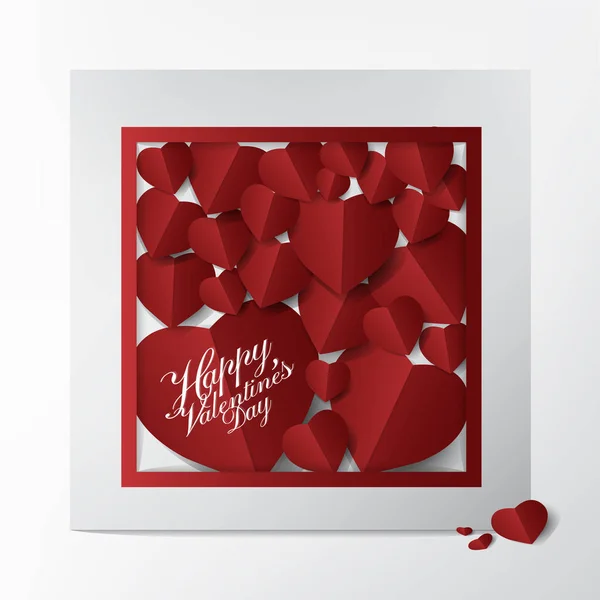 Moderne Bruiloft Stijl Wenskaart Met Happy Valentines Day Typografie Design — Stockvector