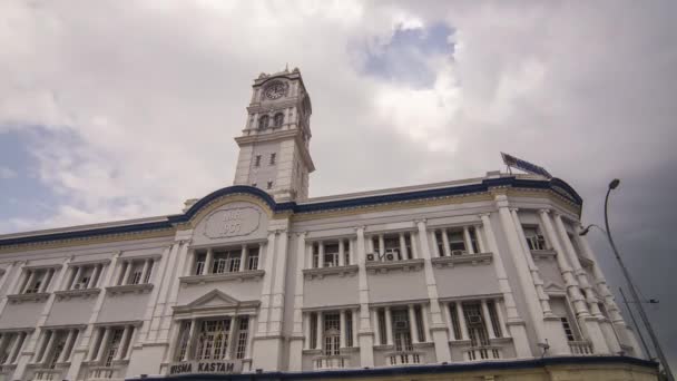 Timelapse Old Customs building at Georgetown World Heritage site. — Stock Video