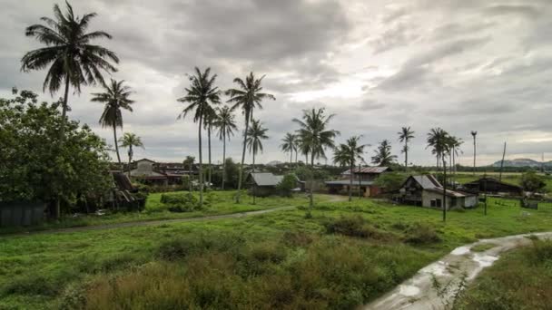 Timelapse místní malé vesnice — Stock video