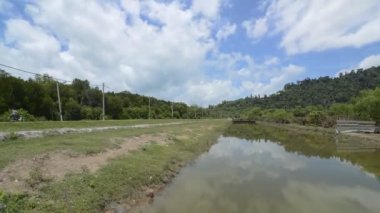 Bulut hızlı hareket sağa kaydırma Timelapse