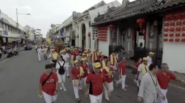 Geleneksel Çince Tanrı geçit Tapınağı Han Cheang önünde.