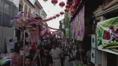 Eski miras Street Georgetown ejderha dansı.